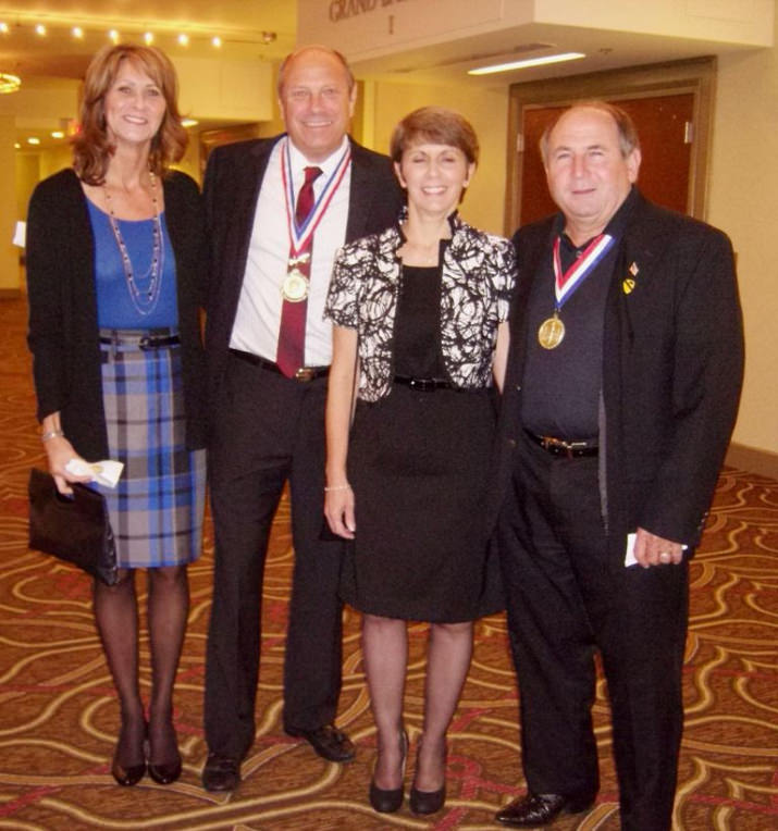 Janet and Mike Speer, Patty and Barry Corno both gentlemen are past recipients of the Purveyor of the Year Award.