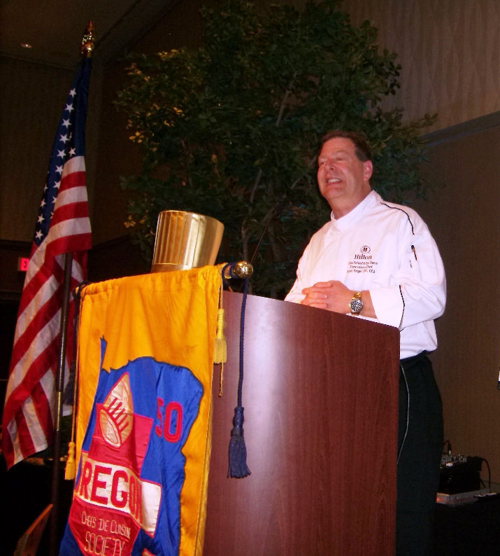 Portland Hilton Hotel Executive Chef and Chapter Board Member  Brian Siegel, CEC, CCA