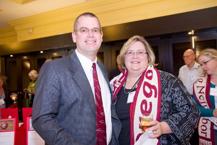 Matt Joerin and Auction Chairwoman, Lisa Joerin enjoy Oregon HEAT's auction festivities.