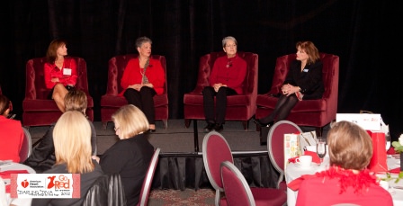 Go Red Heart Health Panelists:  Dr. Laurie Armsby with OHSU; Sandra McDonough with the Portland Business Alliance; Susan Sokol Blosser of Sokol Blosser Winery and DJ Wilson with KGW NewsChannel 8 (Moderated by Susan Mullaney with Kaiser Sunnyside Medical Center)