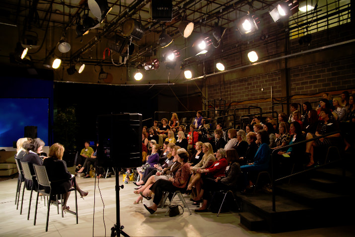 The audience enjoying the event at the KGW NewsChannel 8 Studio