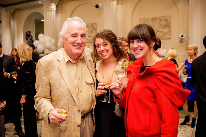 Visionary DoveLewis donor, Howard Hedinger, celebrated with guests, Morgan Lutgens and Annie Heisey.