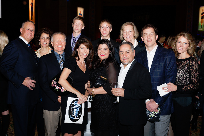 Doernbecher Foundation Board Member & Ziba Founder and President Sohrab Vossoughi with his wife Haleh, Don & Alicia Morrisette and other guests. Ziba was a sponsor of the event. Photo credit: Michael Schmitt