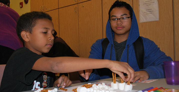 Moses and Torrence are part of the program. The teenage volunteers meet with their Little Brothers and Sisters once a week, for one hour -- save the last week of the month.