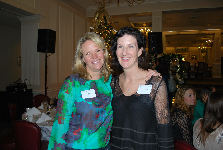 Chapter Presidnet Debby Murphy with Holiday Tea Chair Carol Alexander
