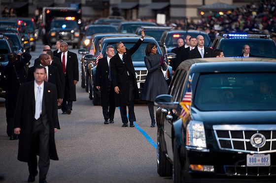 Thousands lined the streets of the Capitol be a part of the second inauguration of Barack Obama.