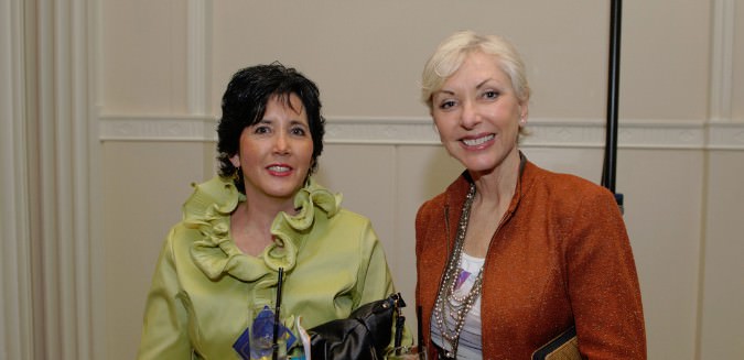 Event co-chair Anne Naito-Campbell and Nancy Hales