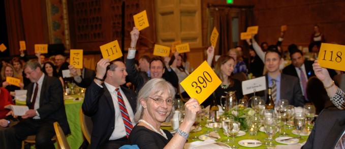 Ballroom at PAM filled with generous Lines for Life supporters.