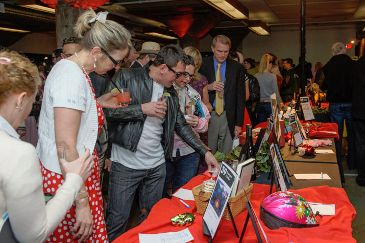 The silent auction featured a host of hot items.