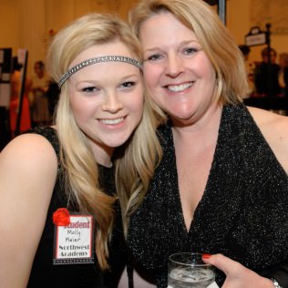 Molly Meier (NWA ’15) and Betsy Meier (Club Cabaret Chair)
