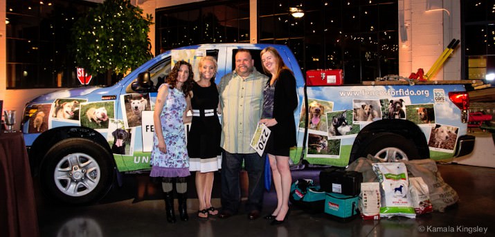 Toyota Truck Wrap: Last summer, Fences For Fido won a Toyota Tundra pickup through the Toyota 100 Cars for Good campaign, and Tommy's Window Tinting donated a full truck wrap, which was debuted at the gala.
