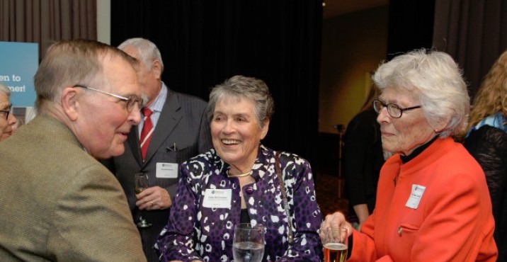 CCC Board Chair Dean Gisvold, CCC Founding Board Member, Sally McCracken and current board member Pauline Anderson.