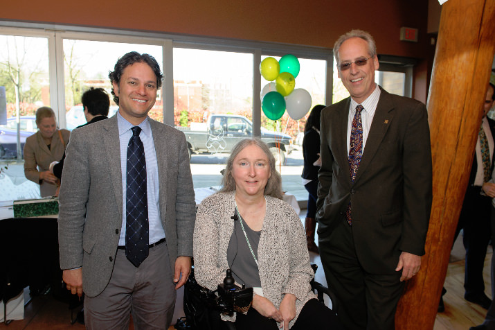 SSW Dean David Springer, with Laurie Powers (director) and PSU President Wim Wiewel.