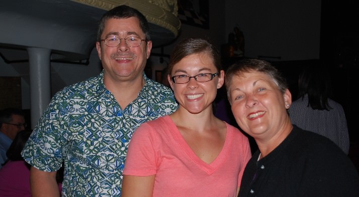 Steve Meyer, YPTP choreographer and musician Teri Meyer and Debbie Meyer