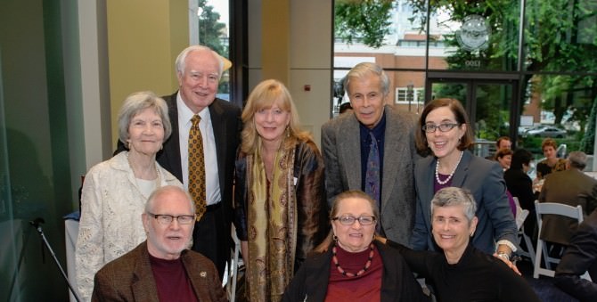 (Back row) – Ann Hudson, Jerry Hudson, Sue Metzler, Peter Belluschi, Kate Brown (Front Row) Ray Auel, Jean Auel, Susan Belluschi