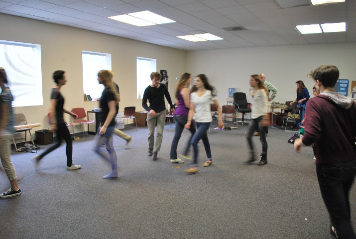 Local theatre students were enthusiastic about the intense, one week workshop.