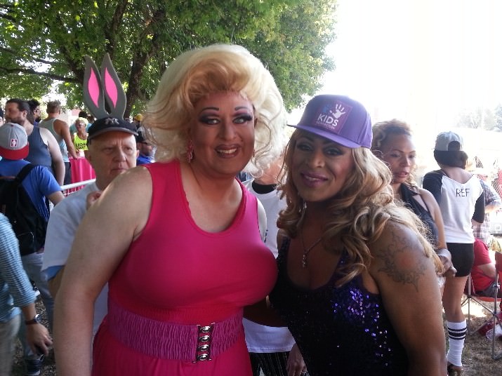 Female impersonators Monica Boulevard and Poison Waters