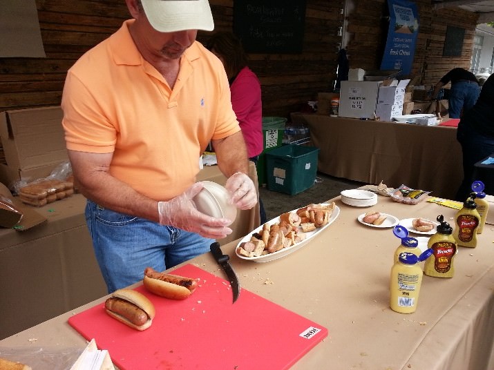 American Homestead served up Hampshire pork sausages.