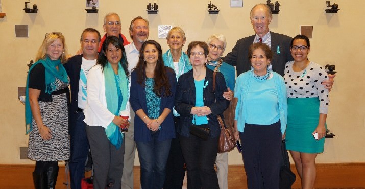 “Ovarian cancer awareness supporters attend the City of Portland City Council meeting on September 18 to hear Mayor Hales read a city-wide proclamation naming September “Ovarian Cancer Awareness Month” in the City of Portland.”