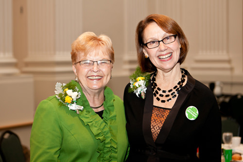 2013 Marie Lamfrom Women of Distinction Award recipients (L-R): Former Governor of Oregon Barbara Roberts and Oregon Attorney General Ellen Rosenblum.