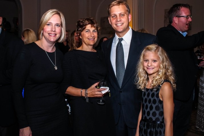 Nike North America Footwear Product Director Lee Banks is instrumental to the Doernbecher Freestyle. Here he smiles with Mary Turina, Patricia Fisher Robertson and daughter Bella.