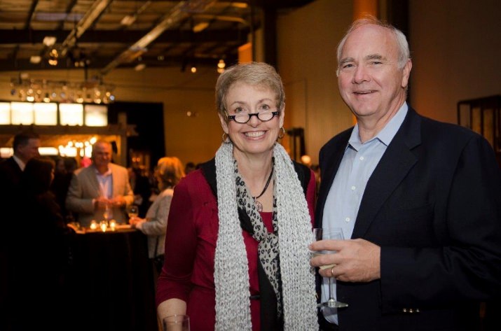 Chuck Eggert attended with his wife Louanna and accepted the Innovation Award on behalf of Pacific Foods for their work in providing nutritious food for those in need. Photo by Sarah Galbraith