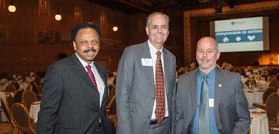 CCC Board member Ben Berry, CCC Board chair Rob Teach and CCC Executive Director Ed Blackburn.