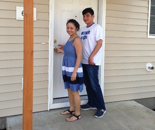 the Ngo family going into their home for the first time