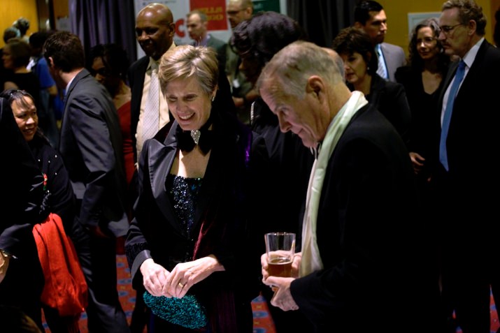 Social Enterpreneur David Pollard and his wife were among the 700 at the black tie optional event. In the foreground is AFL-CIO President Tom Chamberlain and his wife.