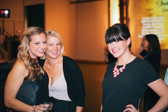Levé board member Courtney Francis Campbell and advisory board members Emily Niedermeyer Becker and Lisa Wynn at the 10th Annual Charity Ball.
