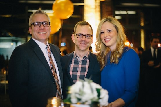 David Roy, Jeff Spiegel, and Lindsay Curley of Knowledge Universe mingle at the 10th Annual Charity Ball.