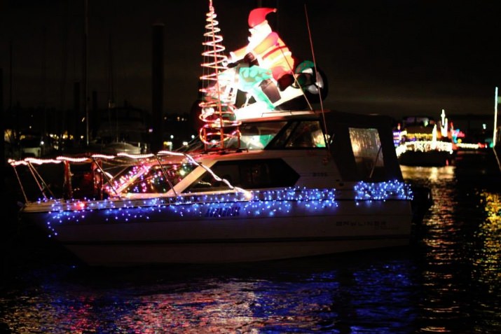The Christmas Ship Fleet averages about 55 to 60 boats between the two Columbia and Willamette River fleets.