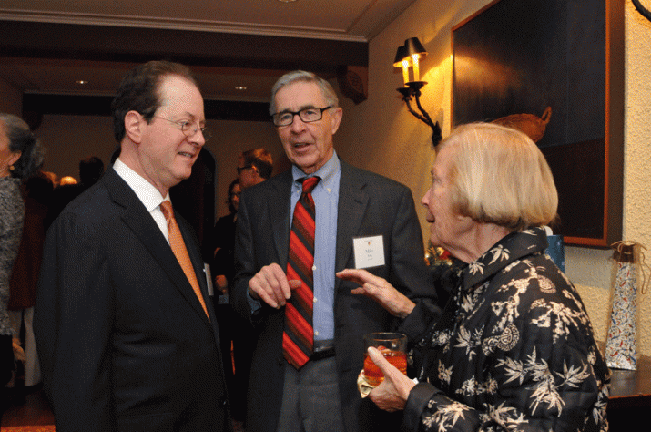 President Barry Glassner with The Honorable Garr "Mike" King and his wife Mary Jo King