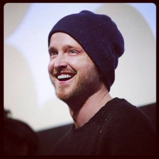 Aaron Paul takes questions at the "Hellion" premiere.