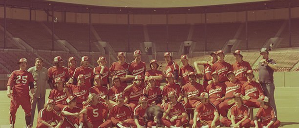 Bing’s grandsons, Chapman and Maclain Way, were inspired to co-direct the movie after uncovering old Mavericks memorabilia at their grandparents’ house, like the team photo that features players wearing backwards uniforms and guzzling beers (see below).