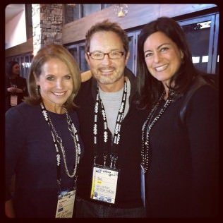 Sundance programmer David Courier smiled with with the "Fed Up" team, including Katie Couric.