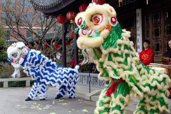 The garden will have Lion dances every Saturday and Sunday during the festival.
