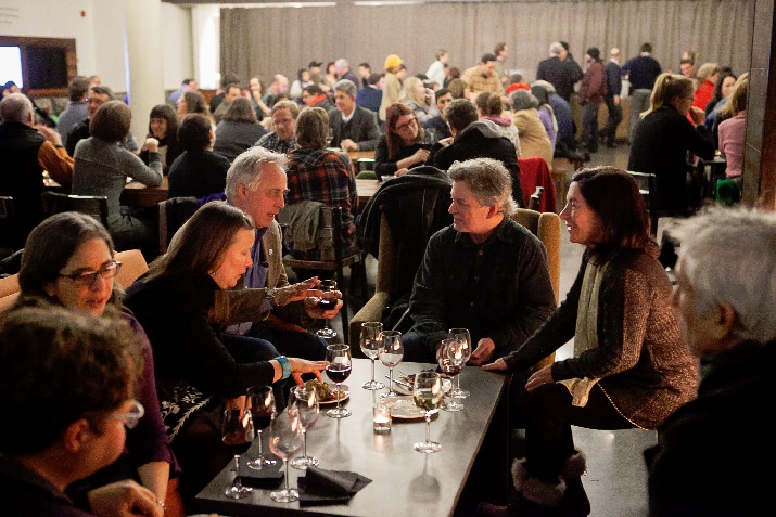 OMSI's Theory Eatery filled with filmgoers.