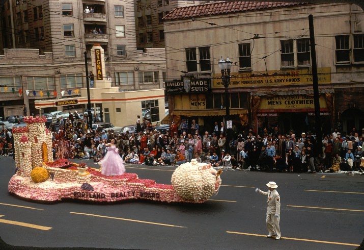 Portland Rose Festival Portland Realty Board 1950's Oregon Nikkei Endowment Collection