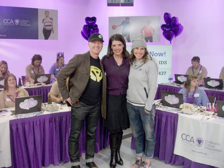 Nike’s Vice President for Design and Special Projects, Tinker Hatfield and CCA Board Member, Andrea Corradini, Nike Senior Merchandising Director, Emerging Markets, Running, captained a man vs. woman donation challenge for CCA raising more than $110,000! They are pictured here flanking KPTV’s Amy Troy.   