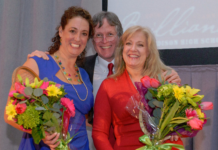 Director Patrick Maguire thanks our fabulous co-chairs Paula Jacobson and Anne Stein-Gray.