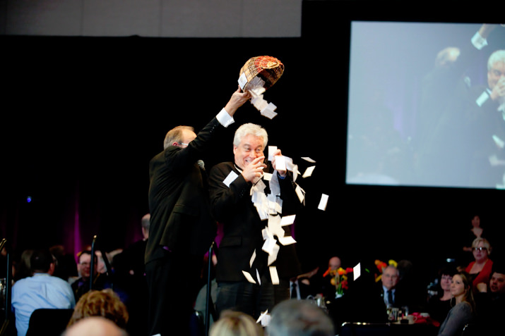 Mike Schmitt, Executive Director for Providence Brain & Spine Institute, helped our auctioneer in the festivities. 