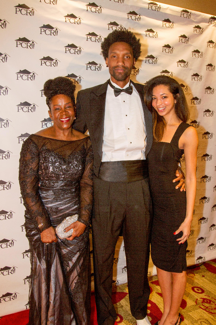 PCRI ED Maxine Fitzpatrick (left) with champion dancer Ifanyi Bell and PCRI Executive Assistant Whitney Shaw