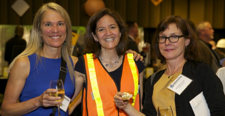 Neighborhood House’s Board member Joan Steinbach, Development Director Mari Yerger, and Board Member Beth Blenz-Clucas.