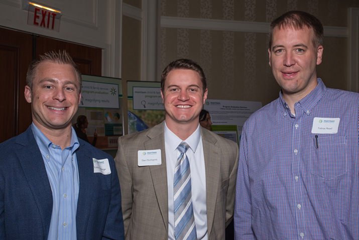 Eddie LaBerge, Turner Construction; Dan Occhipinti, Pacific Seafood; and Rep. Tobias Read, HD 27