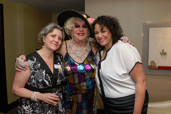 Executive Director Deborah Steinkopf, Darcelle, board chair Andrea Cooper