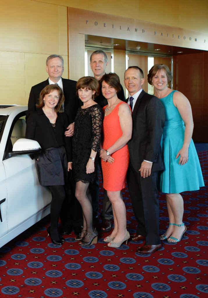 St. Mary's Academy auction chairs from L-R Marypat and Steve Hedberg, Carolyn DeLanyReif and Chuck Reif, Annie and Rollie White, Eden Jamison