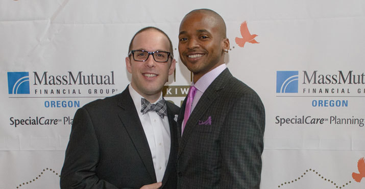 MassMutual's Ryan Wayman with Adrian Brown