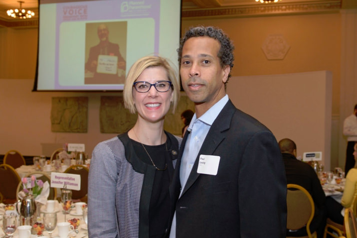 Planned Parenthood Advocates of Oregon Board Member and State Rep. Jennifer Williamson with her husband, Paul Loving.