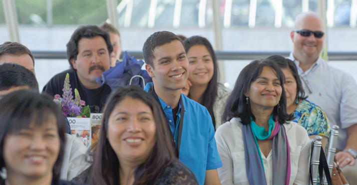 Students were invited to bring parents and special guests to celebrate their accomplishments with Comcast and fellow Leaders and Achievers scholarship recipients. Photo by Andie Petkus Photography.